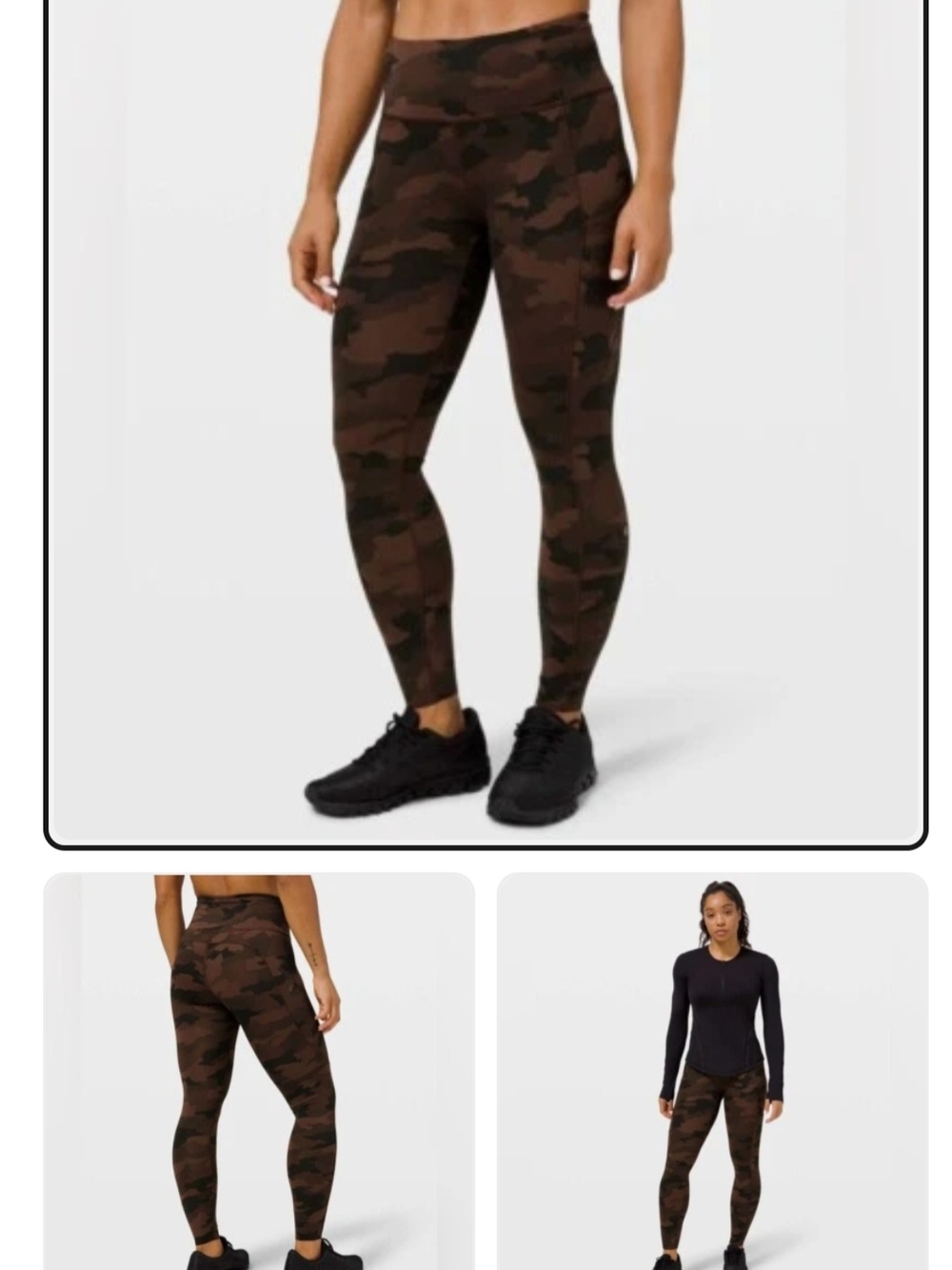 lululemon athletica Brown Camo High-Rise Leggings